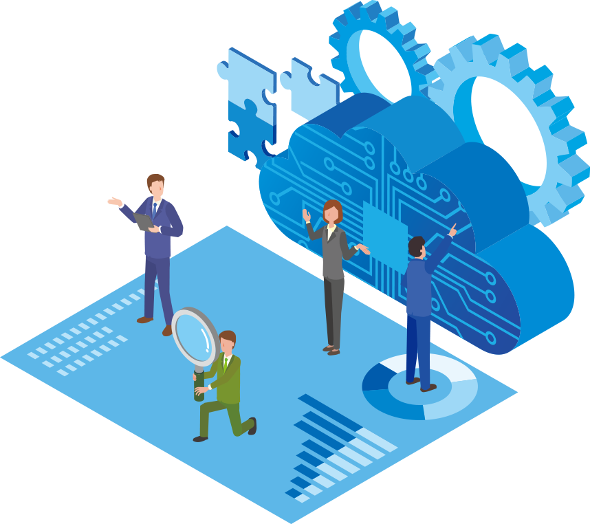 デジタル化のイラスト